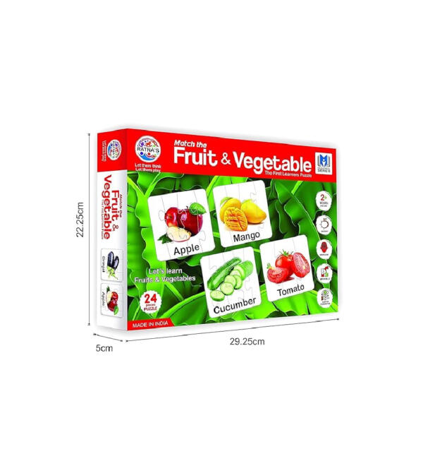 MATCH The FRUIT & VEGETABLE - Image 4