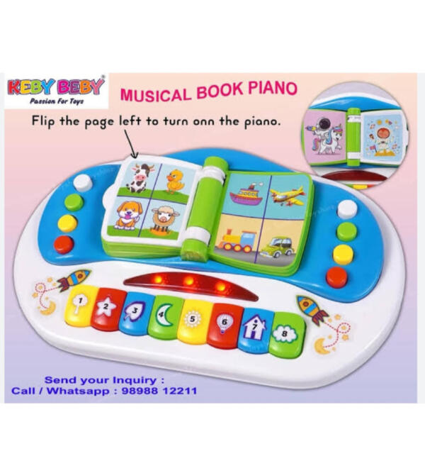 Musical Piano Book with Lights