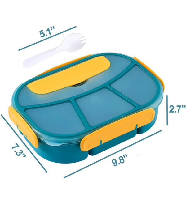 Leak Proof Dual Compartment Stainless Steel Lunch Box - Image 2