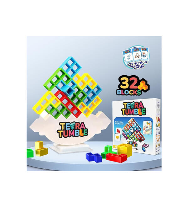 Tetra Tower Stacking Blocks Balance Game - Image 3