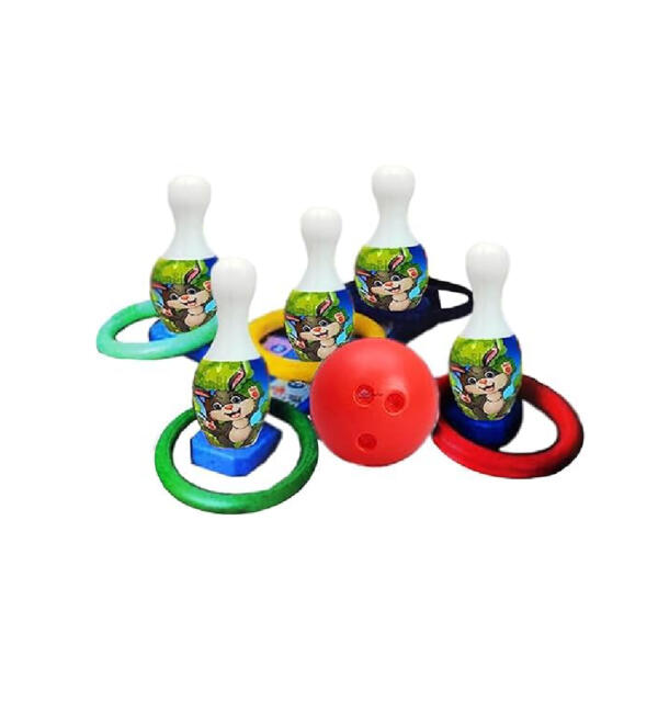 2 in 1 Jumbo Ring Toss & Bowling Set