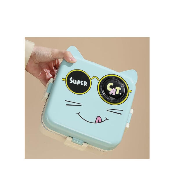 Cat Print Lunch Box