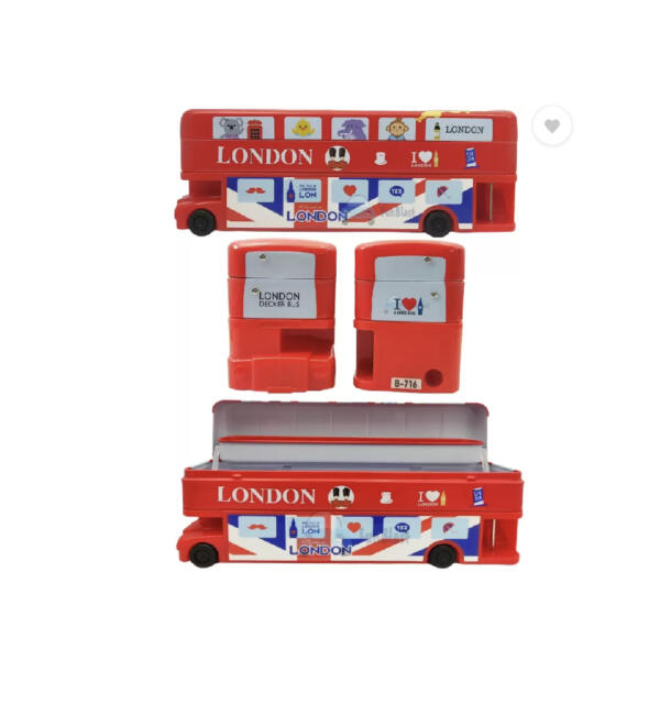 Bus Art Metal Pencil Box