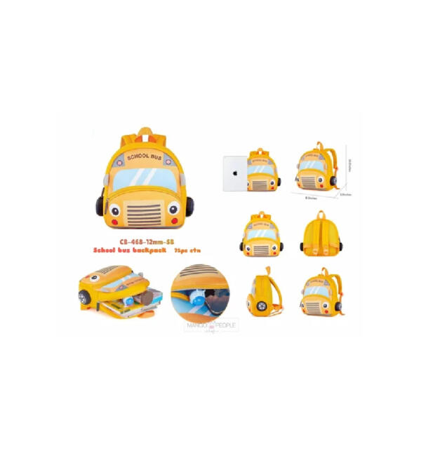 Cute School bus Design Backpack - Image 2