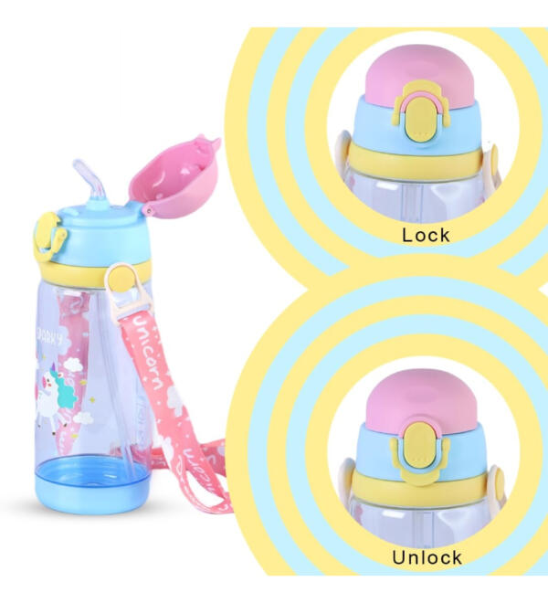 Bottle with Unicorn Print - Image 2