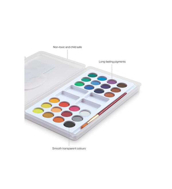 Camel Student Water Color Cakes - 24 Shades - Image 2