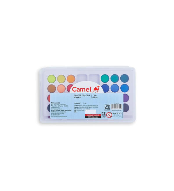 Camel Student Water Color Cakes - 24 Shades