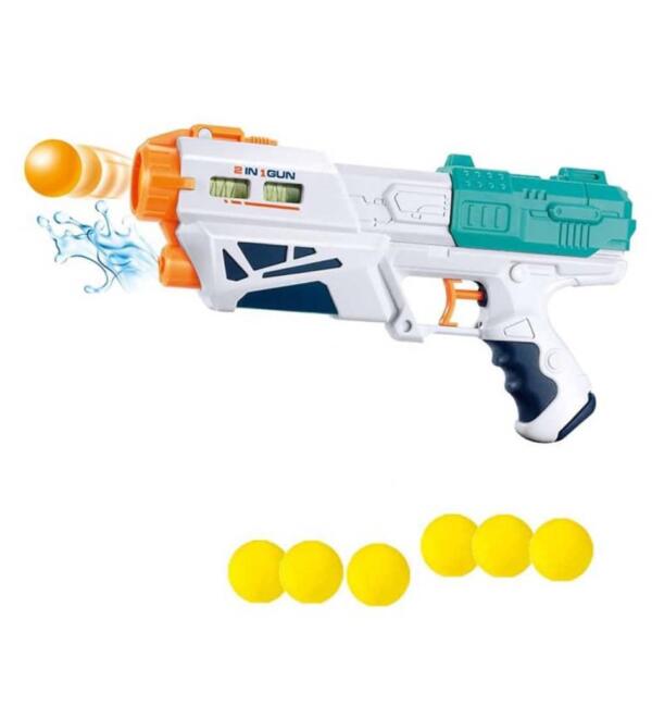 2 in 1 Water Shoot Gun with Bowling - Image 3